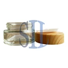 Botol kosmetik cream pot 20ml – kayu 2